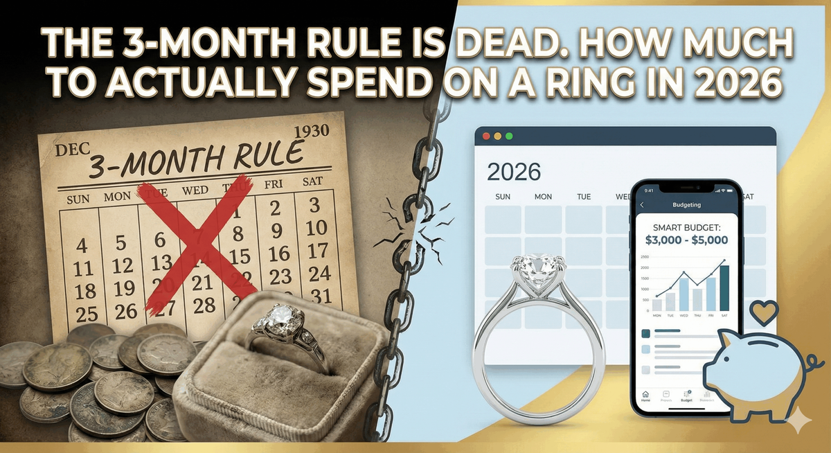 The 3-Month Salary Rule is Dead: How Much to Actually Spend on a Ring in 2026