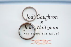Save the day wedding invite photo