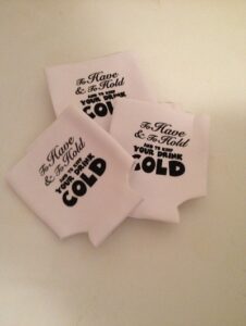 Wedding favors drink coolers