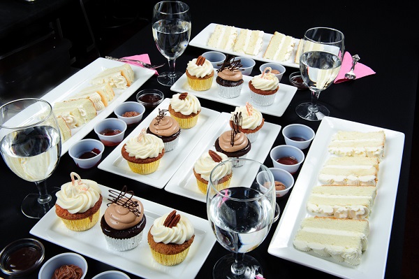 Wedding cake tasting sample