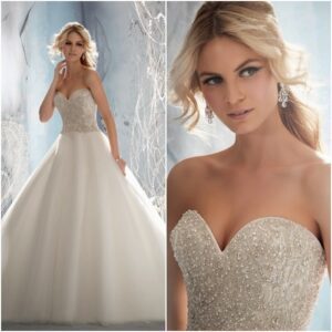 backless wedding gown