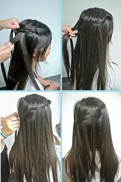 DIY Waterfall Braid tutorial
