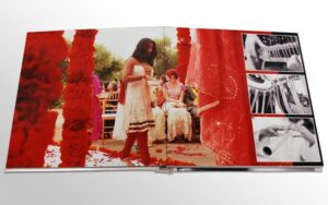 Flush mount album lay flat pages