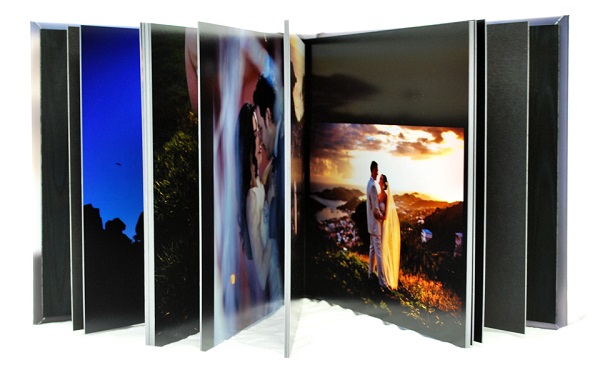 Flush mount wedding album