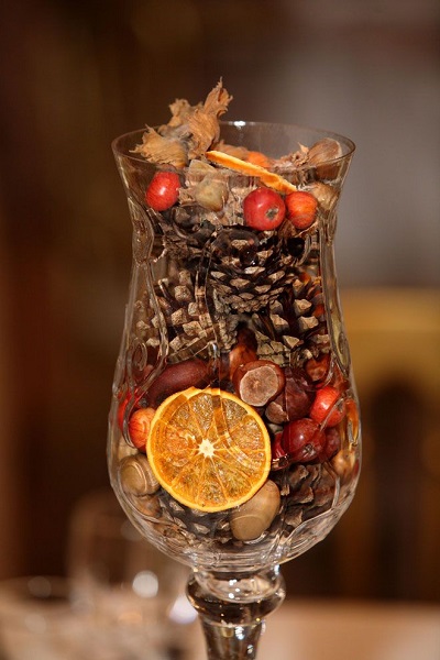 autumn wedding centerpiece