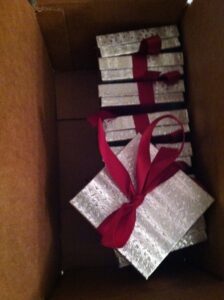 DIY wedding gift wrap