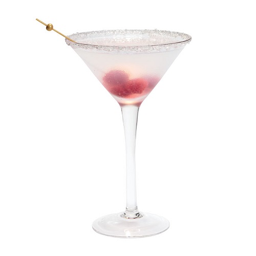 winter wedding drinks raspberry martini