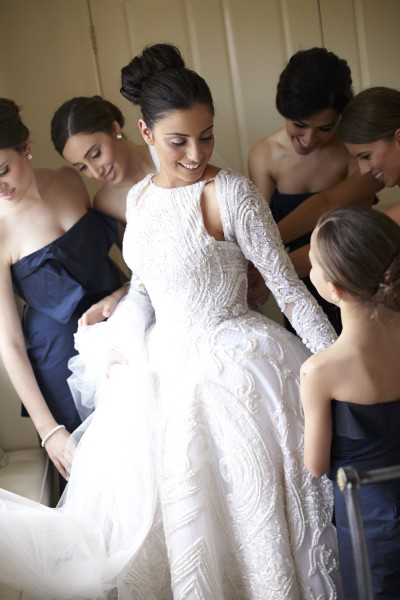 bride on her wedding day