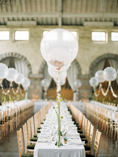 balloon wedding centerpiece