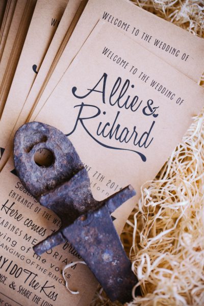 wedding program intro