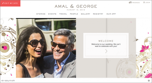 wedding websites - appy couple